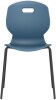 Arc 4 Leg Chair with Brace - 430mm Seat Height - Steel Blue