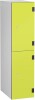 Probe Shockbox Low Two Tier Overlay Door Locker 1220 x 305 x 470mm - Lime Yellow