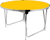 Gopak Round Folding Table - 1220mm - Yellow