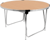Gopak Round Folding Table - 1220mm - Oak