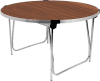 Gopak Round Folding Table - 1220mm - Teak