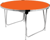 Gopak Round Folding Table - 1220mm - Orange
