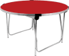 Gopak Round Folding Table - 1220mm - Poppy Red