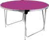Gopak Round Folding Table - 1220mm - Fuchsia