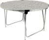 Gopak Round Folding Table - 1220mm - Snow Grit
