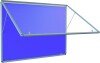 Spaceright Accents FlameShield Top Hinged Noticeboard - 1800 x 1200mm - Lilac