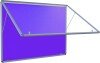 Spaceright Accents FlameShield Top Hinged Noticeboard - 1800 x 1200mm - Lavender