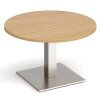 Dams Brescia Circular Coffee Table 800mm - Oak