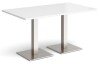 Dams Brescia Rectangular Dining Table 1400mm - White