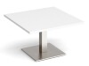 Dams Brescia Square Coffee Table 800mm - White