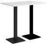 Dams Brescia Rectangular Poseur Table - White