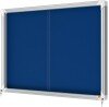 Nobo Premium Plus Felt Lockable Notice Board 8 x A4 Blue