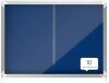 Nobo Premium Plus Felt Lockable Notice Board 8 x A4 Blue