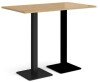 Dams Brescia Rectangular Poseur Table - Oak