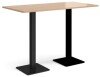 Dams Brescia Rectangular Poseur Table - Beech