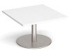 Dams Monza Square Coffee Table 800mm - White