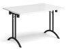 Dams Rectangular Folding Leg Table with Curved Foot Rails 1400 x 800mm