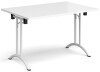 Dams Rectangular Folding Leg Table with Curved Foot Rails 1200 x 800mm