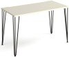 Dams Tikal Rectangular Desk with Hairpin Legs - 1200mm x 600mm - White