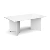 Dams Arrow Head Leg Rectangular Boardroom Table 1800 x 1000mm - White