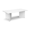 Dams Arrow Head Leg Rectangular Boardroom Table 2000 x 1000mm - White