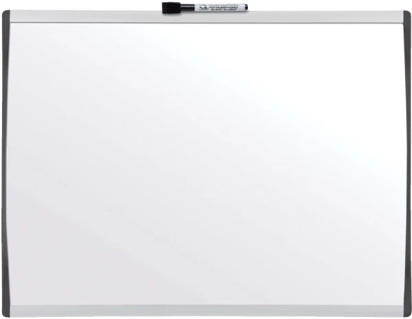 Nobo Small Magnetic Whiteboard with Arched Grey Frame 585mm x 430mm