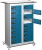 Probe TabBox 16 Compartment Trolley - 1050 x 800 x 305mm - Blue (Similar to RAL 5019)