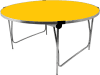 Gopak Round Folding Table - 1520mm - Yellow