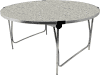 Gopak Round Folding Table - 1520mm - Snow Grit