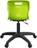 Titan Swivel Senior Chair with Black Base - (11+ Years) 460-560mm Seat Height - Lime