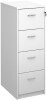 Gentoo Wooden 4 Drawer Filing Cabinet with Silver Handles 480 x 650mm - White