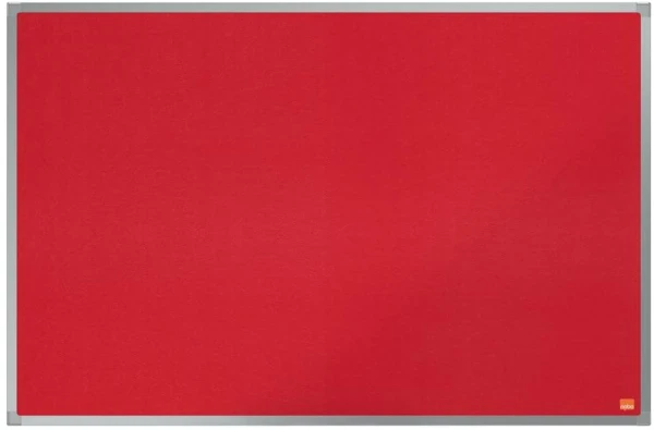 Nobo Essence Felt Notice Board 900mm x 600mm Red