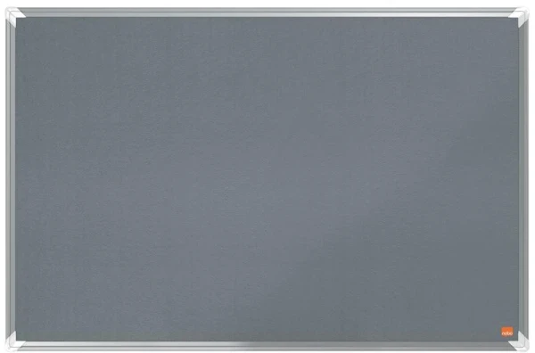Nobo Premium Plus Felt Notice Board 900mm x 600mm Grey