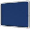 Nobo Premium Plus Felt Lockable Hinged Notice Board 8 x A4 Blue