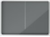 Nobo Premium Plus Felt Lockable Sliding Notice Board 18 x A4 Grey