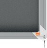 Nobo Premium Plus Felt Lockable Sliding Notice Board 18 x A4 Grey