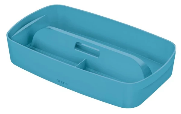 Leitz Mybox Cosy Organiser Tray With Handle Small, Storage, W 307 X H 56 X D 181 Mm, Calm Blue