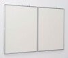 Spaceright Spacesaving Writing White Boards Twin Wings 2400 x 1200mm