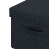 Leitz Fabric Storage Box With Lid Medium , 1 X Pack Of 2 Velvet Grey