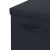 Leitz Fabric Storage Box With Lid Large, 1 X Pack Of 2 Velvet Grey