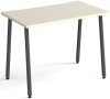 Dams Sparta Rectangular Desk with A-Frame Legs - 1000 x 600mm - White