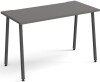 Dams Sparta Rectangular Desk with A-Frame Legs - 1200 x 600mm - Onyx Grey