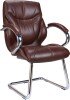 Nautilus Sandown Luxurious Leather Faced Executive Visitor Chair - Brown
