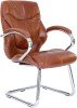 Nautilus Sandown Luxurious Leather Faced Executive Visitor Chair - Tan