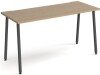 Dams Sparta Rectangular Desk with A-Frame Legs - 1400 x 600mm - Kendal Oak