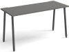 Dams Sparta Rectangular Desk with A-Frame Legs - 1400 x 600mm - Onyx Grey