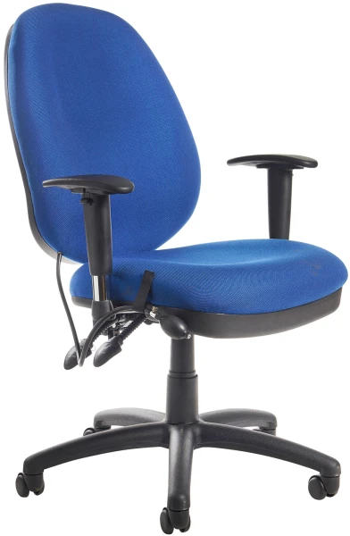 Dams Sofia Operators Chair with Adjustable Arms - Blue