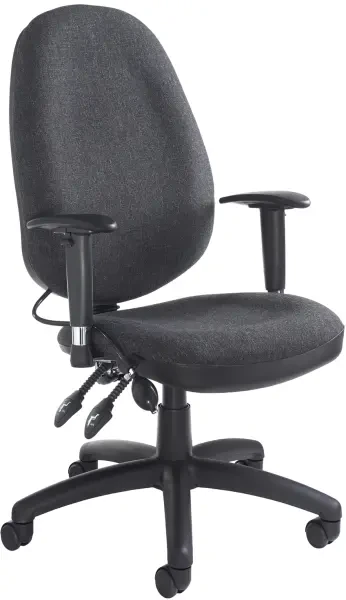 Dams Sofia Operators Chair with Adjustable Arms - Charcoal