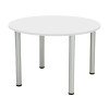TC One Fraction Plus Circular Meeting Table - 1000 x 730mm - White