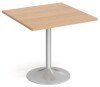 Dams Genoa Square Dining Table With Trumpet Base 800mm